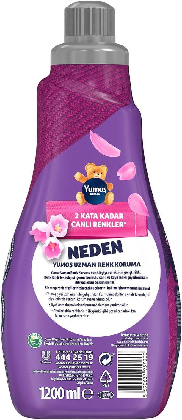 Uzman Konsantre Çamaşır Yumuşatıcısı Renk Koruma Kalıcı Koku 1200 ML 50 Yıkama - Görsel 3