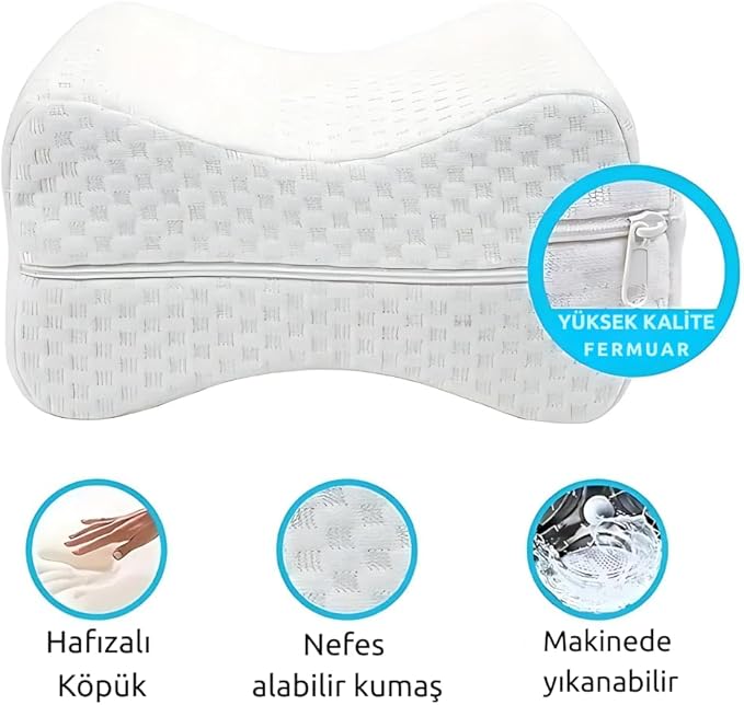 Ortopedik Bacak Arası Yastığı – Hamileler İçin Destek Minderi | Bel, Bacak ve Kalça Ağrısı İçin Uyku Yastığı | Yıkanabilir Kılıflı Ergonomik Diz Arası Yastık - Görsel 5
