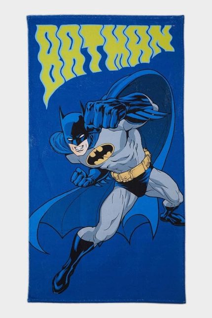 Erkek Çocuk Batman Baskılı Plaj Havlusu Lacivert, E4265A825SM