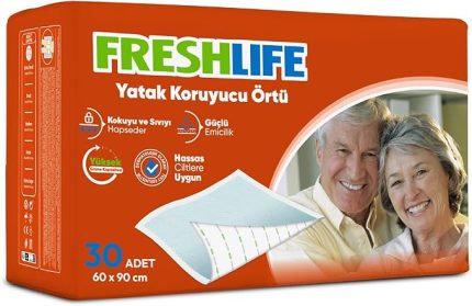 Yatak Koruyucu Örtü 60x90 cm 30 Adet