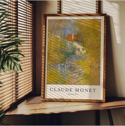 Tanıtım Monet Çerçevesiz Poster, Modern Dekoratif Çerçevesiz Poster, Tablo, Monet-11, 40 x 50