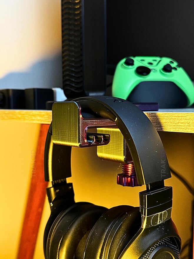Asılabilir Kulaklık Standı | 3D Premium Tasarım | Gamer Masa Kenarı Aksesuarı | Galactic Shade Limited Edition (Montaj videosunu izlemeden kullanmayın) - Görsel 3
