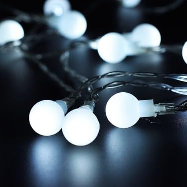 Led Işık 5 Metre Boncuk Led Sabit Yanan Dekoratif Led Işık (Beyaz)