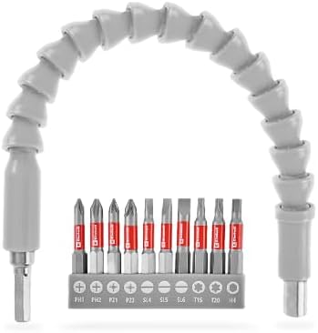 Einhell 11 Parça Bit Seti (300 mm Esnek Mil, Kalıcı Mıknatıs, 10 Adet 50 mm Bit, Krom Vanadyum, 1/4 inç E 6.3 Sap, Akülü Vidalama Makineleri İçin) - 49133115 - Görsel 3