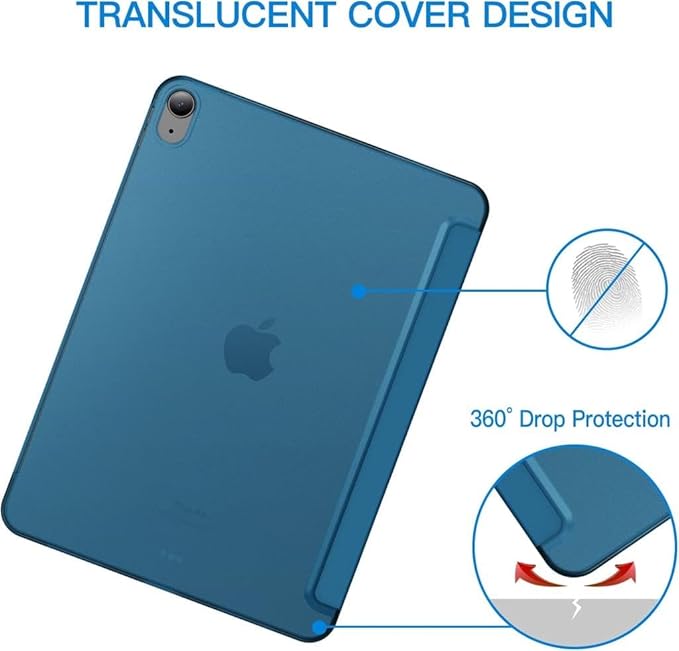 iPad Air 11inç M4/M3/M2 Air 4/5.Nesil 10.9 ile uyumlu Kılıf PU Deri Smart Standlı Case 2026-2024 Flip - Görsel 3
