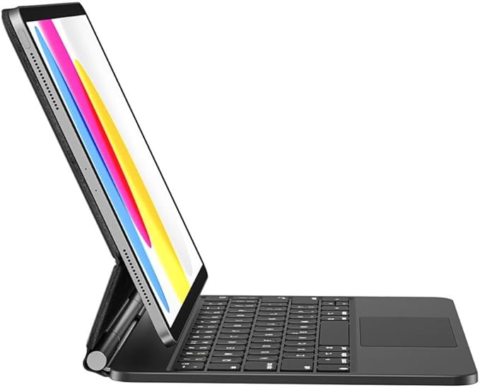 iPad Pro 13inç M4 Klavyeli ile uyumlu Kılıf Magic Keyboard Touchpad Aydınlatmalı Klavye A2925 A2926 A3007 - Görsel 5