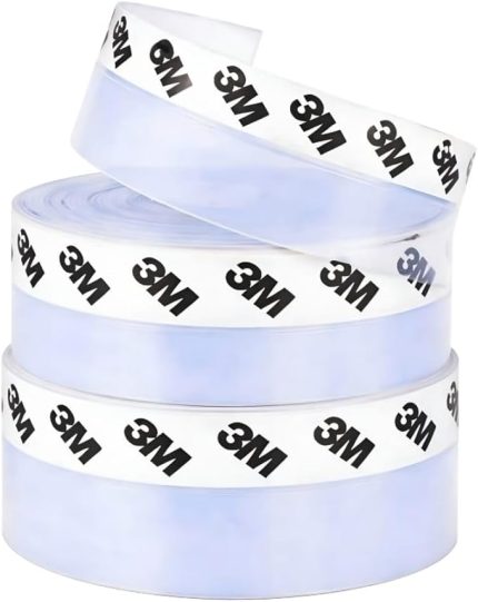 5 Metre Kapı ve Pencere Bandı, Kendinden Yapışkanlı Şeffaf Silikon Fitil, PVC Kapı Pencere Contası, Duşakabin ve Cam İçin, Rüzgar, Toz, Böcek ve Ses Yalıtımı, Soğuk Geçirmez, 35 mm, ISO 9001