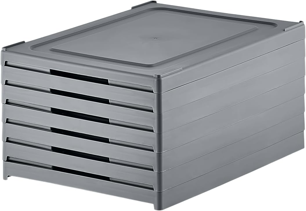 6 Katlı, Katlanabilir Ayakkabılık, Taşınabilir Çok Amaçlı, Geniş, Katlanabilir Dolap ve Raf, Katlanır Taşınabilir Premium Portatif Organizer Ayakkabılık (25,5cm x 34,5cm x 105,5cm) (ANTRASİT) - Görsel 2