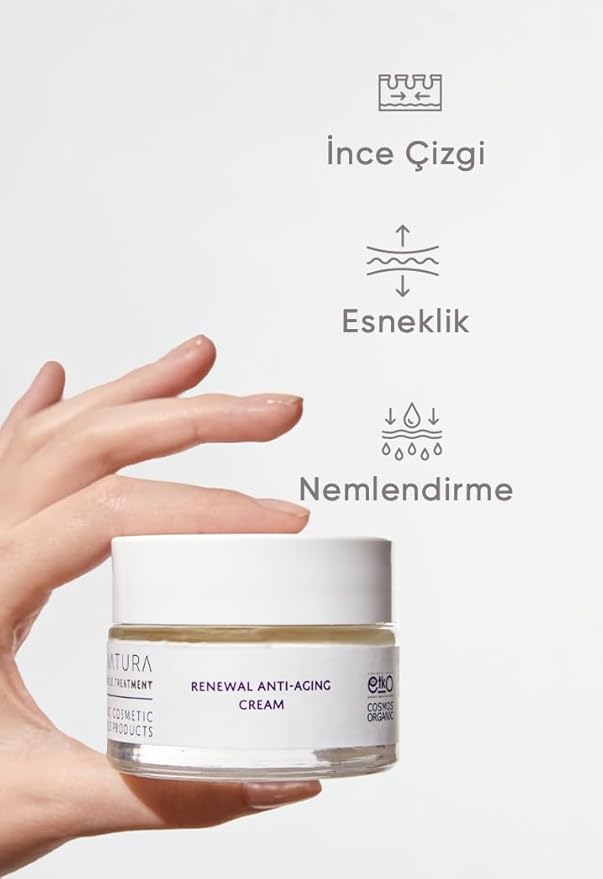 Natura Organik Anti-Aging Krem Ölmez Çiçek & Bitkisel Pro-Kolajen Destekli – 50 ml - Görsel 3