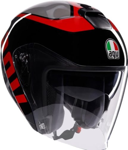 Irides Motosiklet Kaskı Açık Kask Valenza Matt Grey Black Red XS