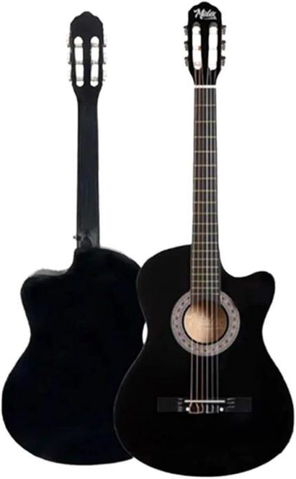CG-390BK-XBAG Siyah Klasik Gitar 4/4 Sap Ayarlı Kesik Kasa Full Set