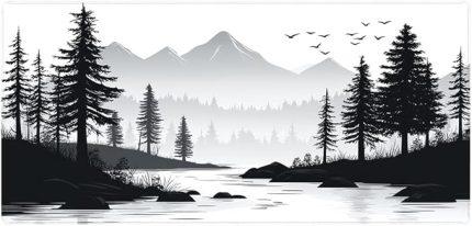 Gaming Mouse Pad 120x60 cm XXXL Büyük Dikişli Kenar Speed Oyuncu Mouse Pad(Topographic Black) (Black Tree)