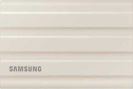 Taşınabilir T7 SSD Shield, USB 3.2 Gen 1 TB, 1.050 MB/sn Okuma, 1.000 MB/sn Yazma, Bej, MU-PE1T0K/WW