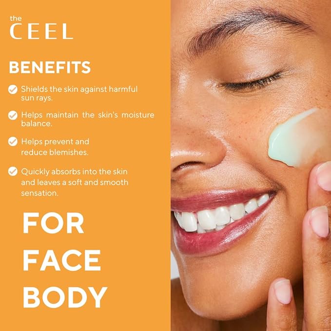Ceel SPF 50+ Yüksek Korumalı Güneş Kremi 50 ml - Glutatyon ve Panthenol İçeren Nemlendirici ve Ton Dengeleyici Yüz Güneş Kremi, UVA UVB Koruyucu Günlük Bakım - Görsel 2