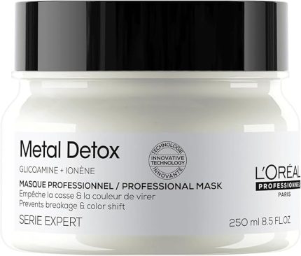 Professionnel Paris Serie Expert Metal Detox Renkli Ve Açıcı ile Işlem Görmüş Saçlar Için Karşıtı Saç Bakım Maskesi 250 ml