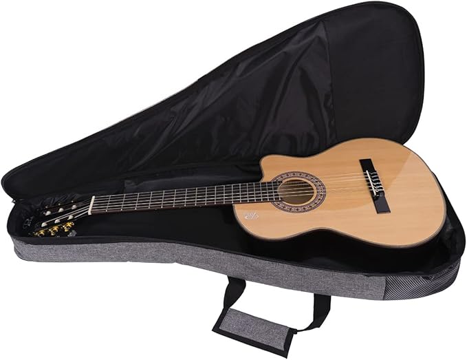 03 Serisi Klasik Gitar Çantası, Gri - Görsel 4