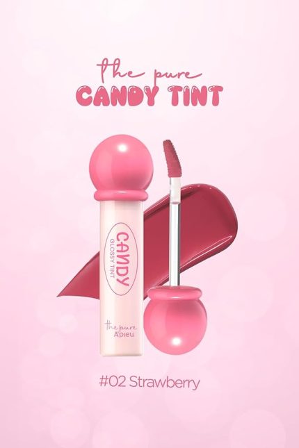 Uzun Süre Kalıcı, Parlak Bitişli, Su Bazlı Tint A'pıeu The Pure Candy Tint (NO.02 STRAWBERRY)