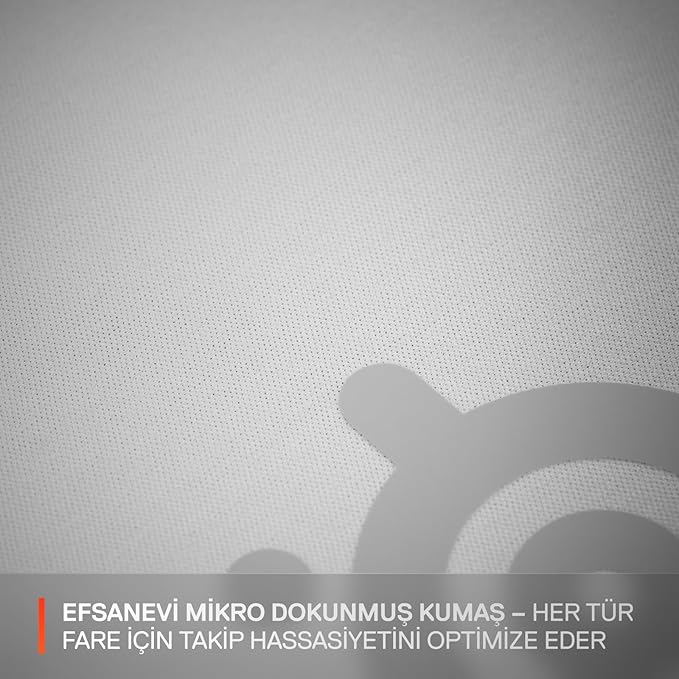 QcK Medium Gaming Oyun Mousepad - Beyaz - Görsel 3