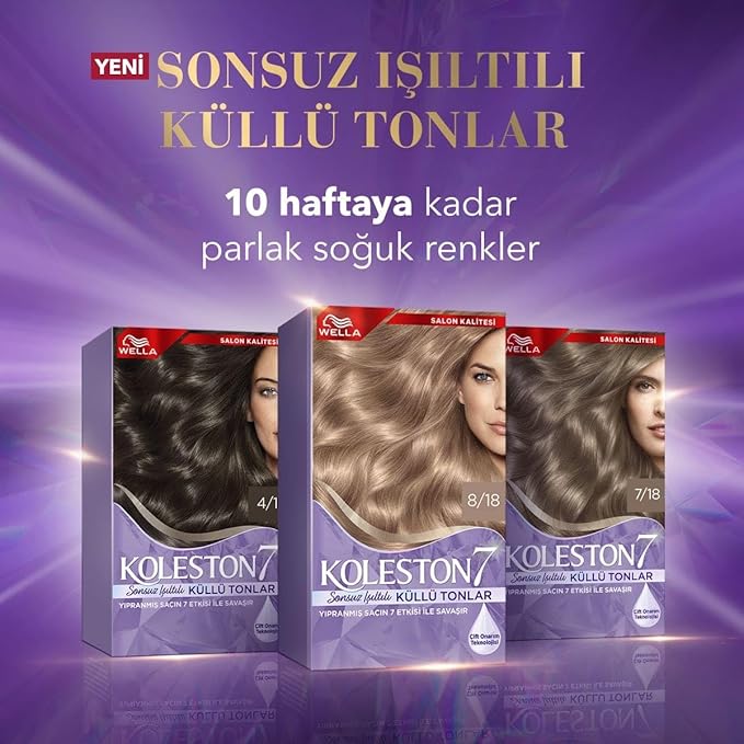Supreme Kit Saç Boyası 8/18 Açık Inci Küllü Kumral - Görsel 3