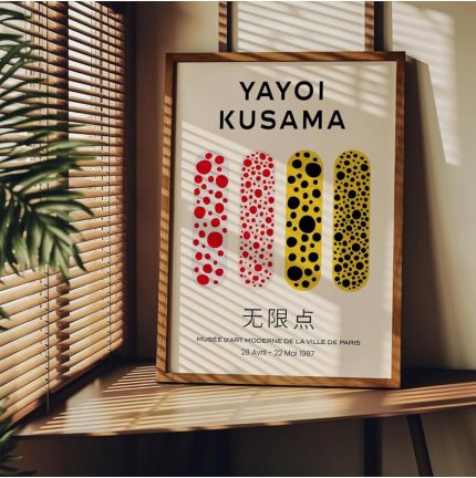 Tanıtım Yayoi Kusama Çerçevesiz Poster, Modern Dekoratif Çerçevesiz Poster, Tablo, YayoiKusama-13, 40 x 50
