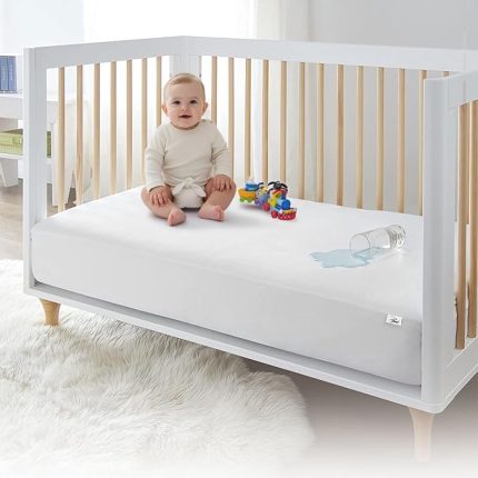 Home%100 Pamuklu, Sıvı Geçirmez Bebek Alezi,Bebek Alez Yatak Koruyucu, Çocuk Yatak Koruyucu Alezi,Park Beşik Yatak Alezi,Park Beşik Yatak Koruyucu (70x110)