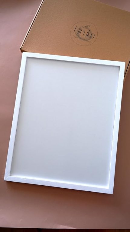 Çerçeve 40x50 cm Premium Frame Siyah & Beyaz & Ahşap Çerçeve (Beyaz)