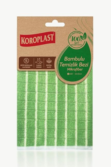 Bambu Temizlik Bezi Tekli, Hızlı Kurulama & Ekstra Sıvı Emici, Uzun Ömürlü Temizlik Bezi, Mutfak, Banyo, Ayna, Tezgâh, Mobilya, Elektronik Ekran, Beyaz Eşya, Televizyon, Araba