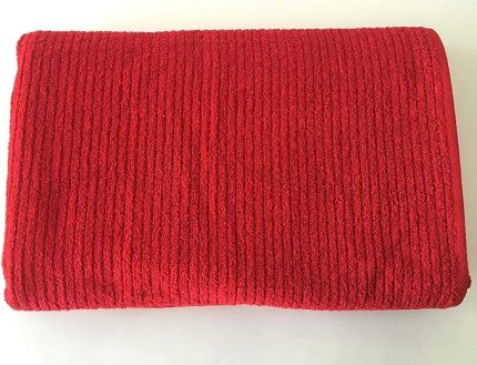 Pamuk 90x180 cm Banyo Havlusu Şezlong Plaj Spa Havlusu (Bordo)