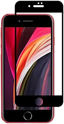 iPhone 7 ile Uyumlu Ekran Koruyucu Cam Tam Kapatan Tamamıyla Yapışan Temperli Cam Koruma Dias Siyah