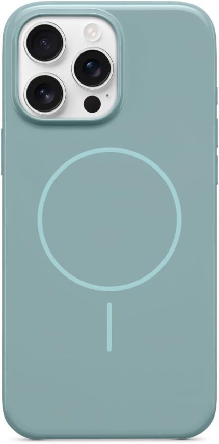 iPhone 16 Pro Max Kılıf - MagSafe, Çizilmeye Dayanıklı Koruyucu Kılıf, İnce Form, Mikrofiber Kaplama - Çakıl Grisi