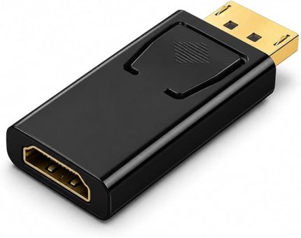 PX-1325-4K DisplayPort to HDMI Dönüştürücü, DP to 4K Hdmi Çevirici, DisplayPort Bilgisayar to HDMI Monitör TV Projeksiyon Adaptörü, Siyah