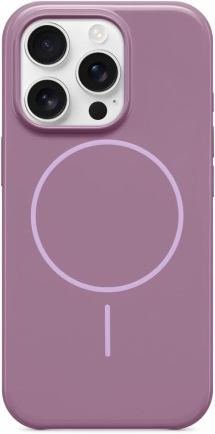 iPhone 16 Pro Kılıf - MagSafe, Çizilmeye Dayanıklı Koruyucu Kılıf, İnce Form, Mikrofiber Kaplama - Menekşe Moru