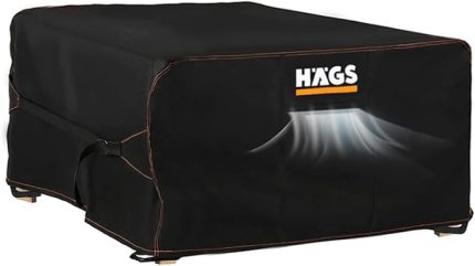 Bahçe Mobilyası Örtüsü, 125x90x74cm, Ağır Hizmet Oxford Kumaş, Su Geçirmez, Dış Mekan Veranda Masa Örtüsü, Havalandırmalı Masa ve Sandalye Koruma Kılıfı