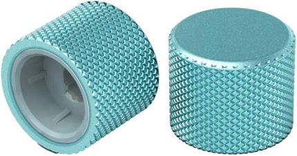 PC Gaming Race Gaming Rotary Knob - GMMK PRO klavye ve GMMK Numpads için, yüksek kaliteli görünüm ve his, alüminyum, kolay montaj, 9 renk seçeneği - Aqua Blue