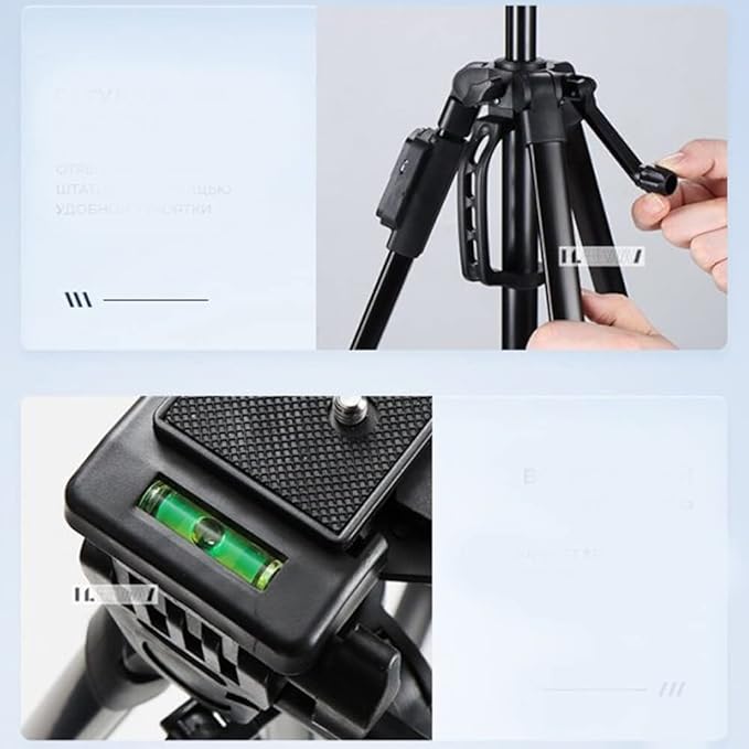Tripod Bluetooth Kumandalı Şarjlı Kalın Sağlam Aliminyum Kalın Gövdeli Profesyonel Telefon Tutucu Çantalı 150 Cm Tripod Neepho F8830 - Görsel 3