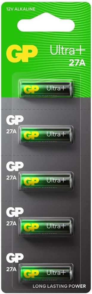 Batteries 27A Ultra Plus 27A/Mn27 Boy Pil, 12 Volt, 5'li Kart - Görsel 2