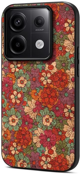 Xiaomi Poco M6 Pro ile Uyumlu Kılıf Zebana Vintage Kumaş Kılıf Desen 1