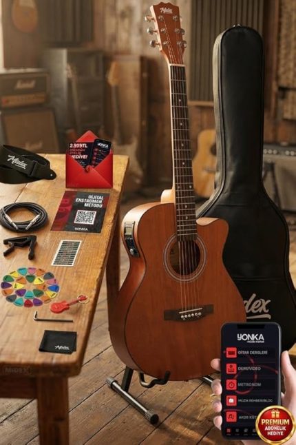 Phx-188ST Ekolayzerli Elektro Akustik Gitar 4/4 Gerçek Ağaç