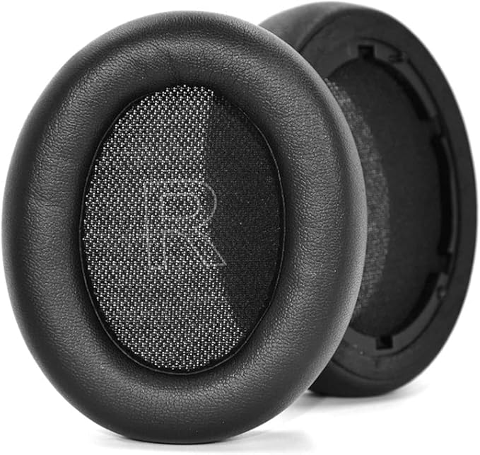 uyumlu soundcore life Q10 Q10 bt ile uyumlu kuklaklık pedi q10 kuklaklık süngeri soundcore life Q10 Bt kulaklık yastığı anker soundcore life Q10 Q10 bt kuklaklık pedi (Siyah - Siyah Deri) - Görsel 2