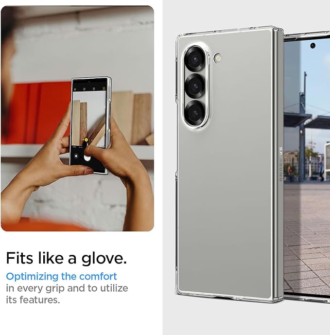 Samsung Galaxy Z Fold 6 ile Uyumlu Kılıf Air Skin Crystal Clear - ACS07815 - Görsel 5