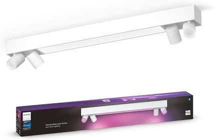 Hue Centris Led 4'lü Akıllı Spot Lamba 4x4.2W (Beyaz) - 25.000 Saat Ampul Kullanım Ömrü