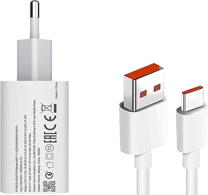 33 watt USB Hızlı Şarj Başlık Adaptör + 1m Hızlı Şarj Kablosu Fast Turbo Qualcomm 3.0 MS-11 Hızlı Şarj Göstergeli (Yerli Üretim) (33w+Type-C Kablolu) - Görsel 4