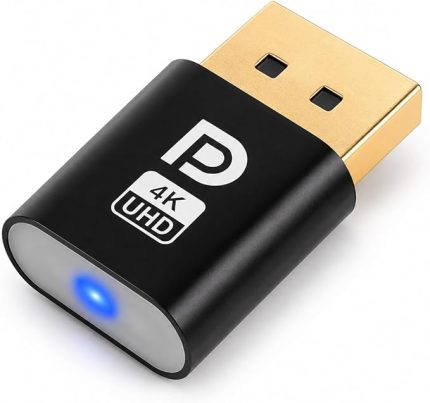 PX-5261 DisplayPort 4K UHD Display Dummy Plug, DP Sanal Monitör Adaptörü, Ekran Kartı Emülatörü, Headless Display Emulator, Bitcoin Mining ve Uzaktan Erişim İçin