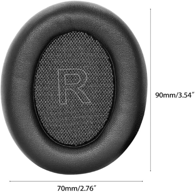uyumlu soundcore life Q10 Q10 bt ile uyumlu kuklaklık pedi q10 kuklaklık süngeri soundcore life Q10 Bt kulaklık yastığı anker soundcore life Q10 Q10 bt kuklaklık pedi (Siyah - Siyah Deri) - Görsel 5