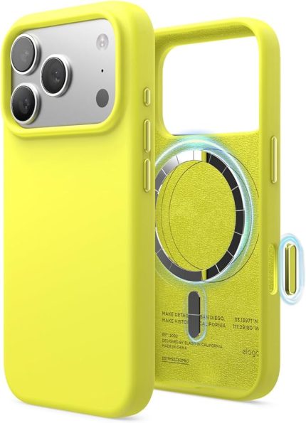 Manyetik Silikon Kılıf iPhone 17 Pro Kılıf 6,3 inç ile Uyumlu - MagSafe ile Uyumlu, Yüksek Kaliteli Sıvı Silikon, Koruyucu Kılıf, Darbeye Dayanıklı, İnce Telefon