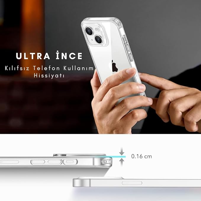 iPhone 11 Pro Max ile Uyumlu Şeffaf ve Sararmaya Dayanıklı Silikon Kılıf, Extra İnce ve Yumuşak Model (iPhone 11 Pro Max) - Görsel 3