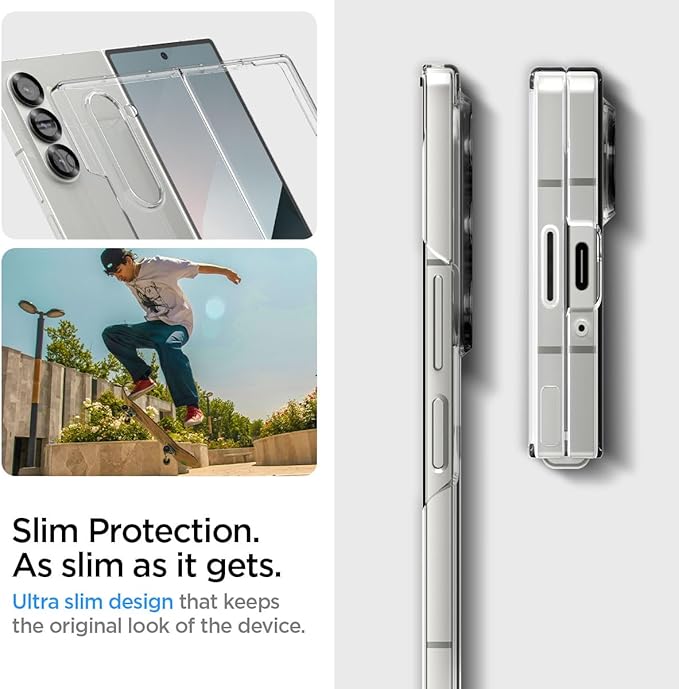 Samsung Galaxy Z Fold 6 ile Uyumlu Kılıf Air Skin Crystal Clear - ACS07815 - Görsel 3