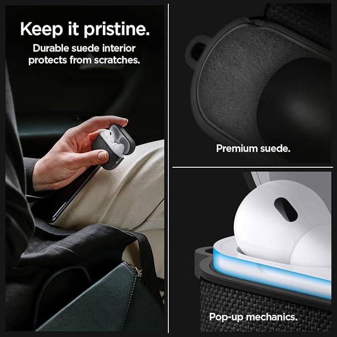 AirPods Pro (2.nesil) ile Uyumlu Kılıf Urban Fit Black - ACS05483 - Görsel 3