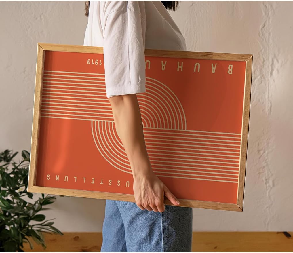Tanıtım Bauhaus Çerçevesiz Poster, Modern Dekoratif Çerçevesiz Poster, Tablo, Bauhaus-10, 40 x 50 - Görsel 5