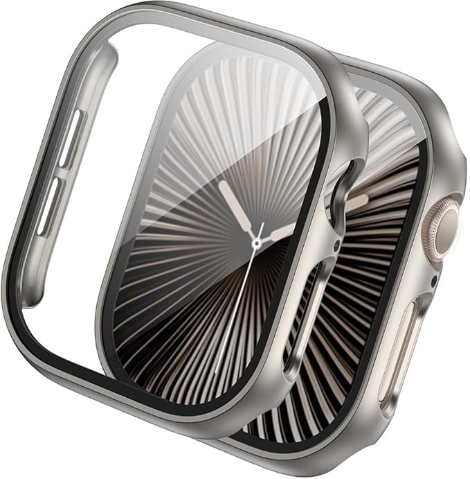 Watch 10/11 Serisi 46mm ile uyumlu Sert PC Kasa ve Ekran Koruyucu 35